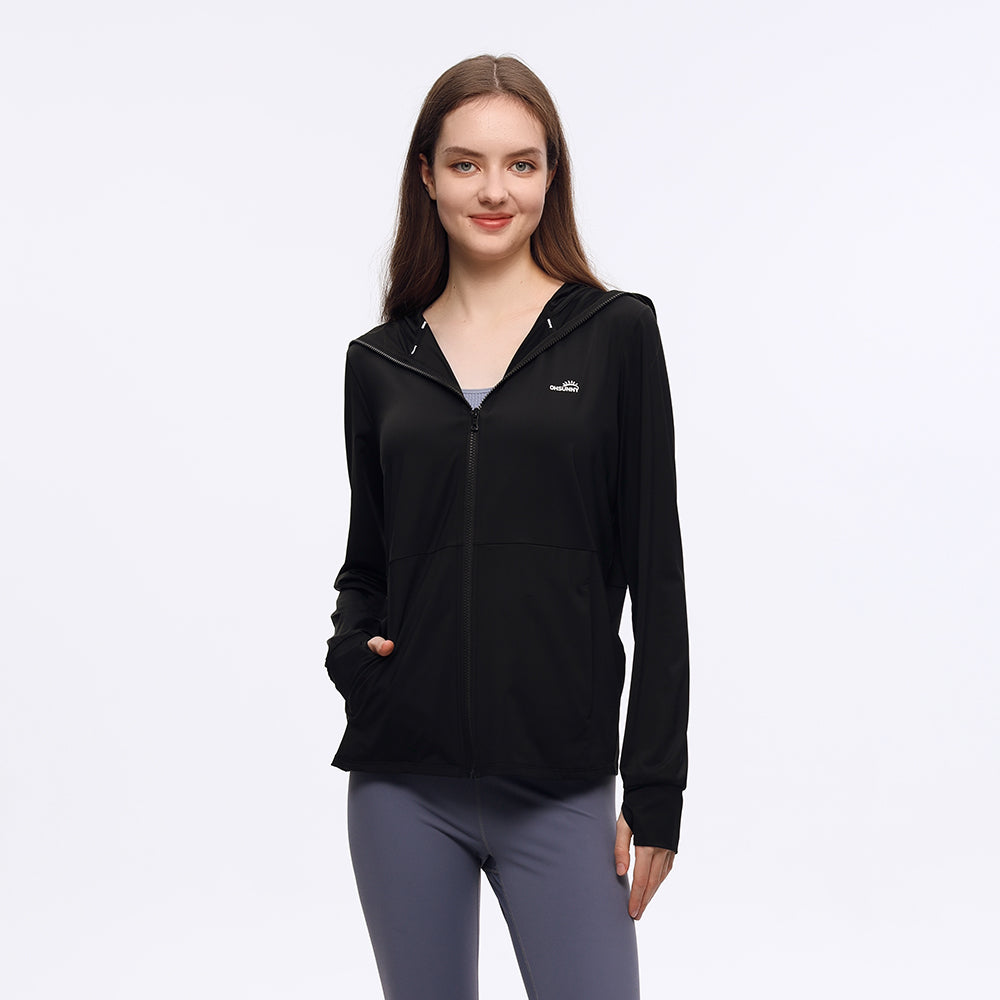 Women's Sun Protection Hoodie Jacket UPF 50+ Long Sleeve Coat