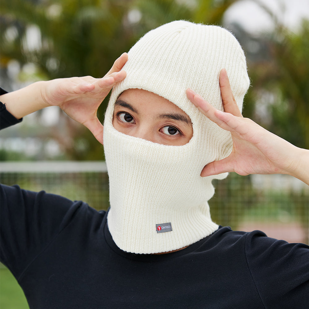 US Stock Winter Beanie Balaclava Knitted Full Face Cover Ski Hats