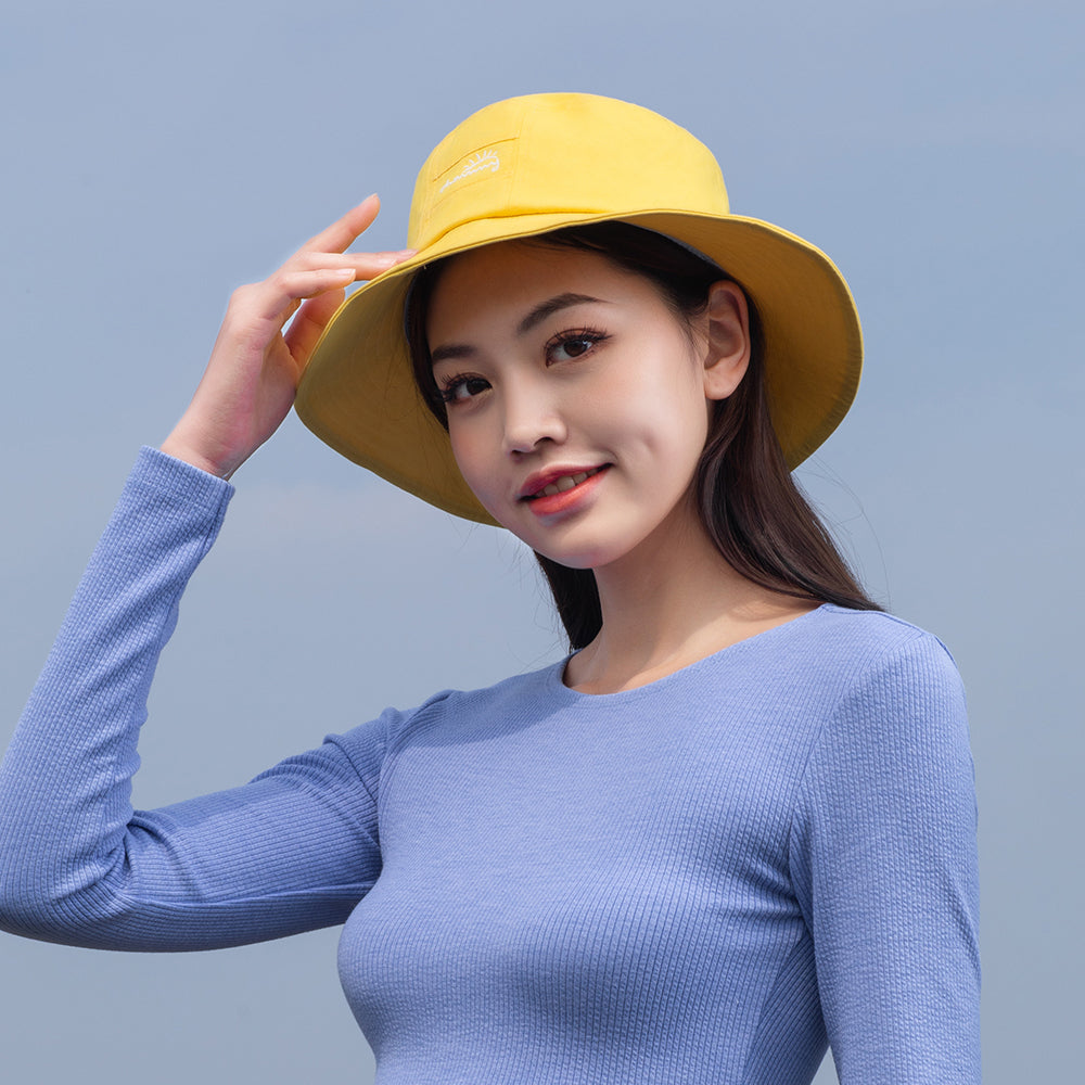 US Stock Women's Wide Brim Fisherman Bucket Hat UPF 50+ UV Protection