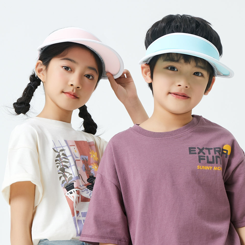 US Stock Kid’s Visor Hat UPF 50+ Wide Brim Sun Protection Caps