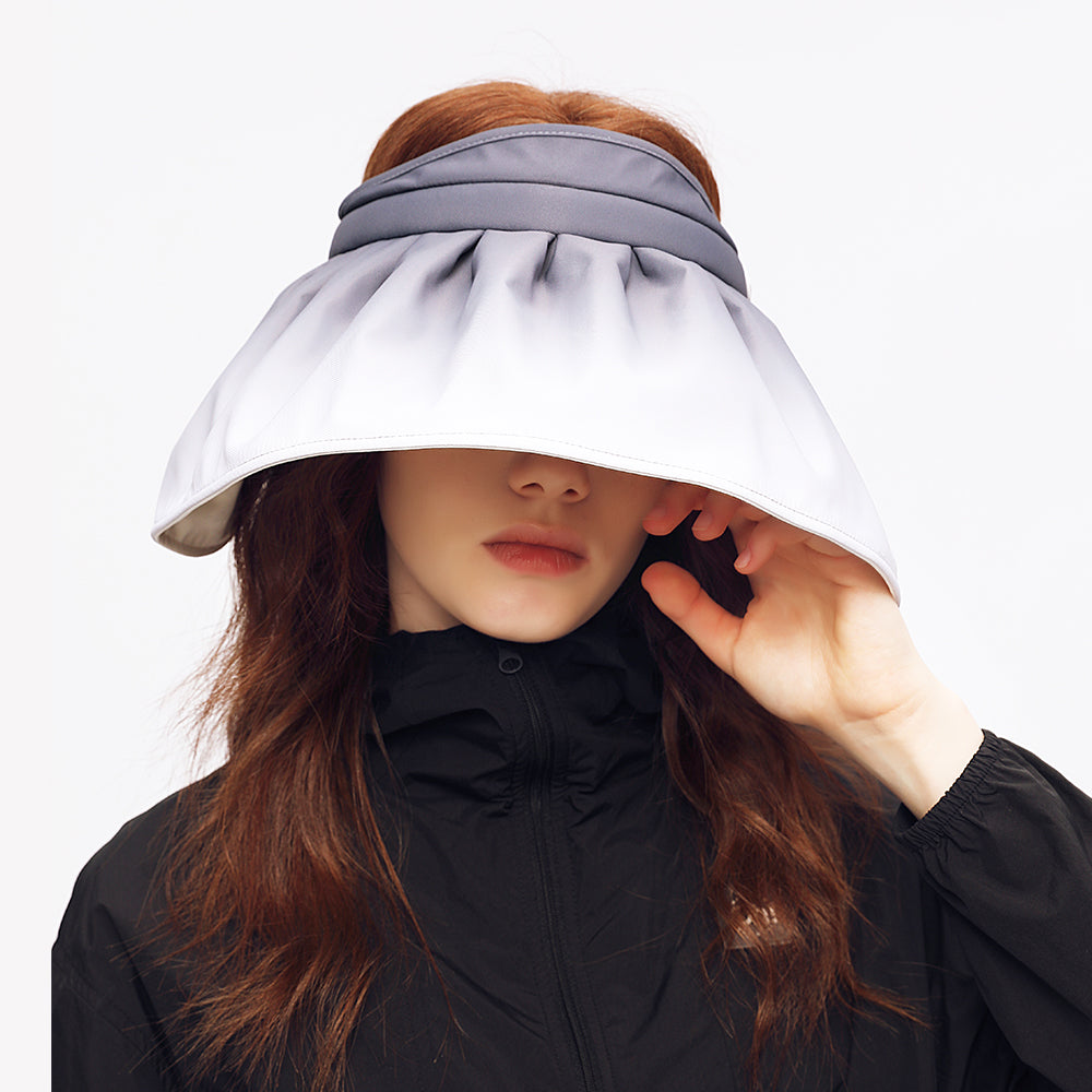 US Stock Women's Sun Visor Hat Wide Brim UPF 50+ UV Protection Summer Cap