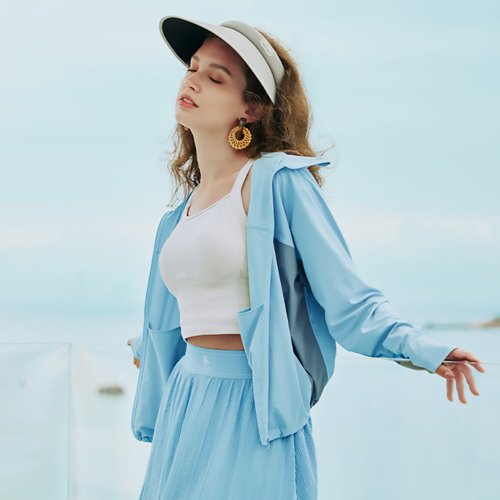 Unisex Casual Hoodie Sun Protection Jacket for Men Women UPF50+