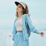 Unisex Casual Hoodie Sun Protection Jacket for Men Women UPF50+