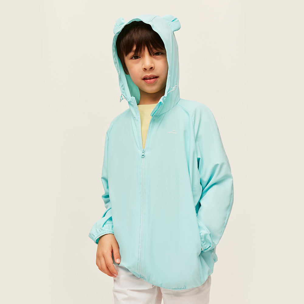 Kid's Sun Protection Hoodie Jackets with Pockets UPF 50+ for Aged 4-10 Boys Girls