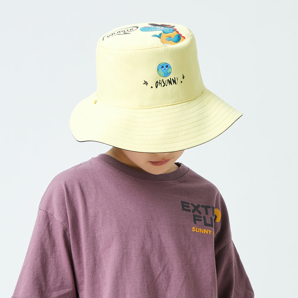 Kid's UV Protection Bucket Hat UPF 50+ Wide Brim Sun Caps for Boys Girls