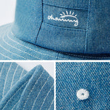 US Stock Women's Wide Brim Fisherman Bucket Hat UPF 50+ UV Protection