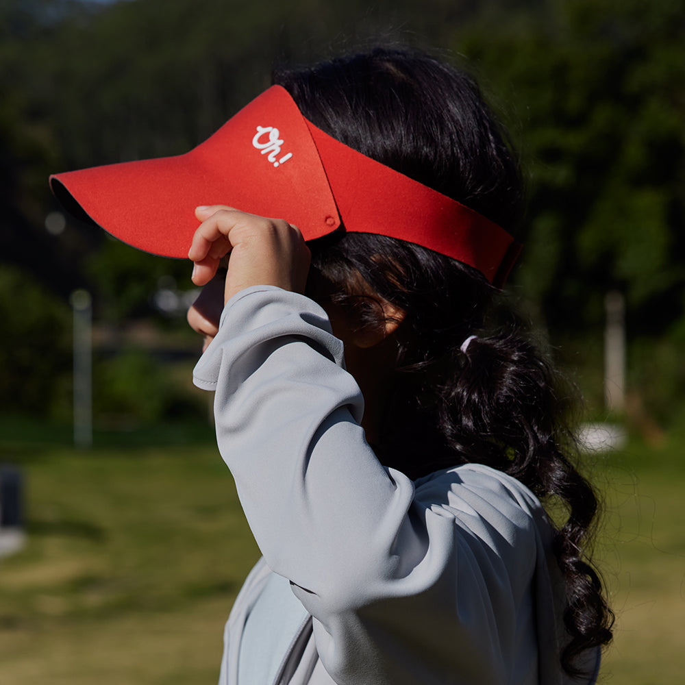 Kid's Visor Athletic Sun Hat for Boys Girls Adjustable Tennis Sport Visors