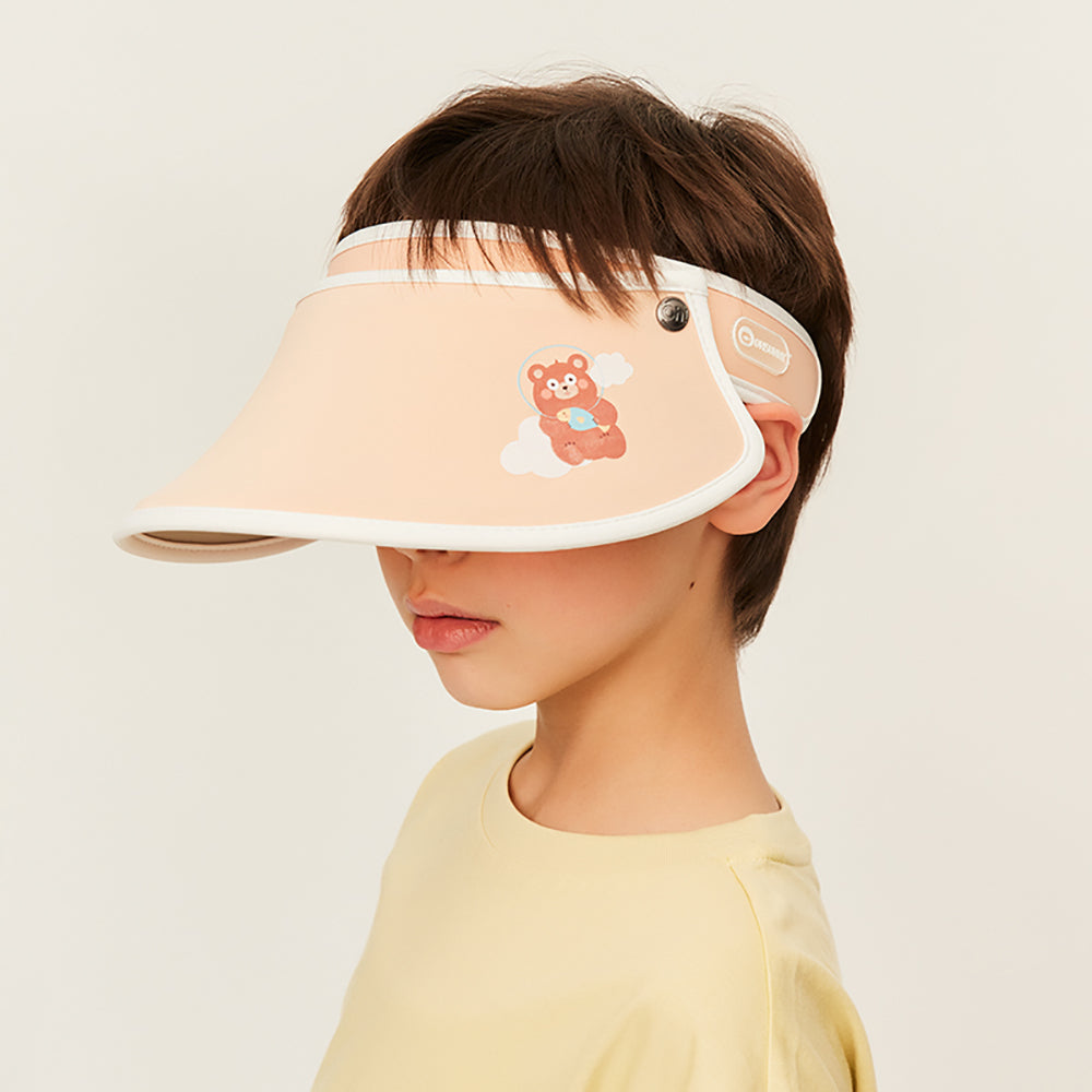 US Stock Kids Empty Top Visor Cap Adjustable Sun Hat UPF 50+