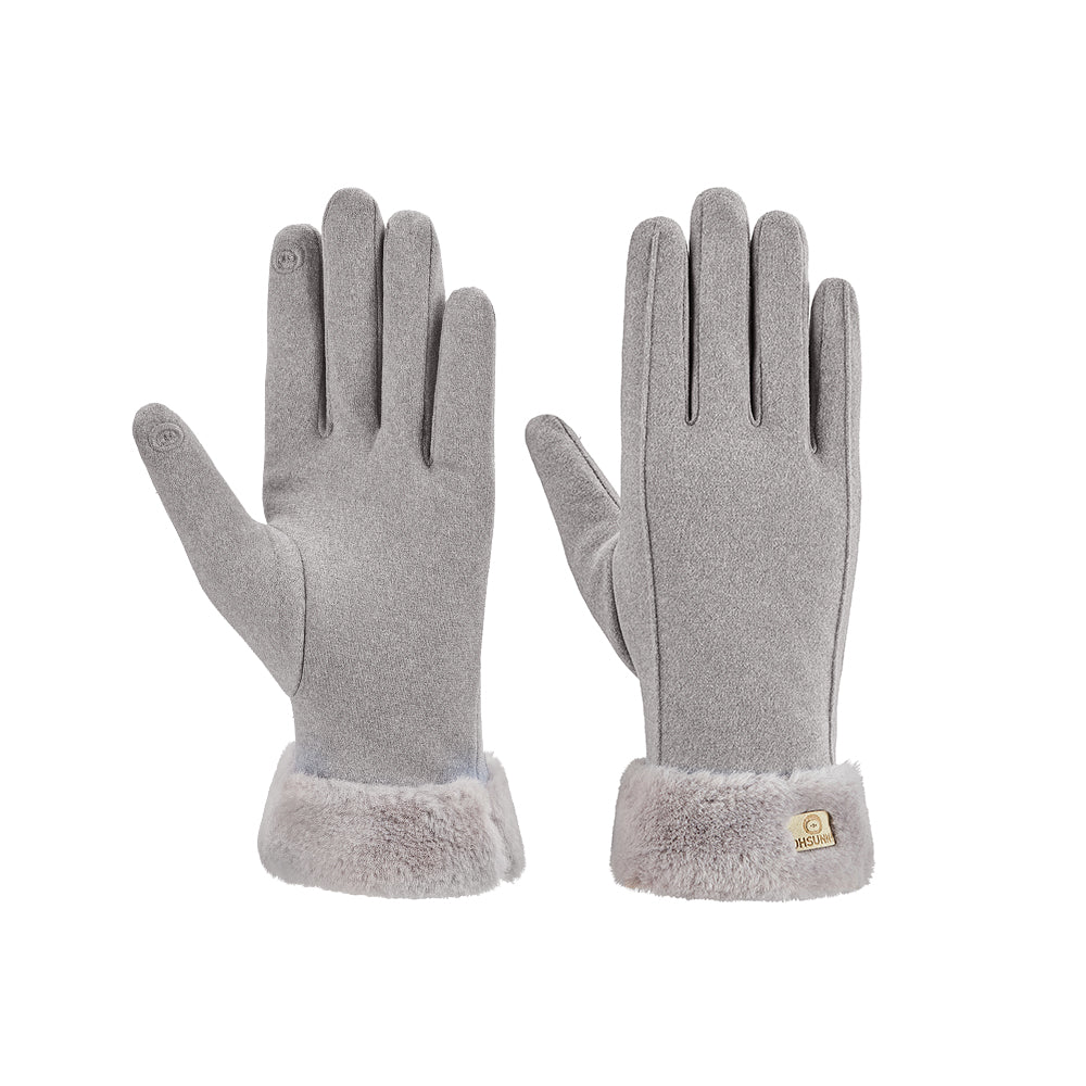 US Stock Women's Warm Gloves Touchscreen Anti-Slip Gloves