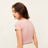 Women's Seamless Workout Shirts Crew Neck Crop Tank Tops UPF 50+