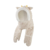 Kid's 3-in-1 Multi-Functional Scarves Warm Hoodie Hat/Scarf/Mittens Set