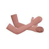 US Stock Women's Long Arm Sleeves Gloves Half-finger Mitten UPF 50+