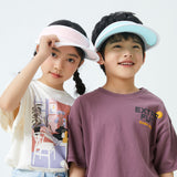 US Stock Kid’s Visor Hat UPF 50+ Wide Brim Sun Protection Caps