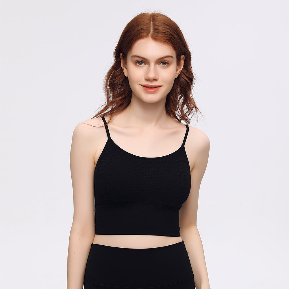 Women's Crop Top Seamless Underwear Tank Sports Camisole UPF 50+