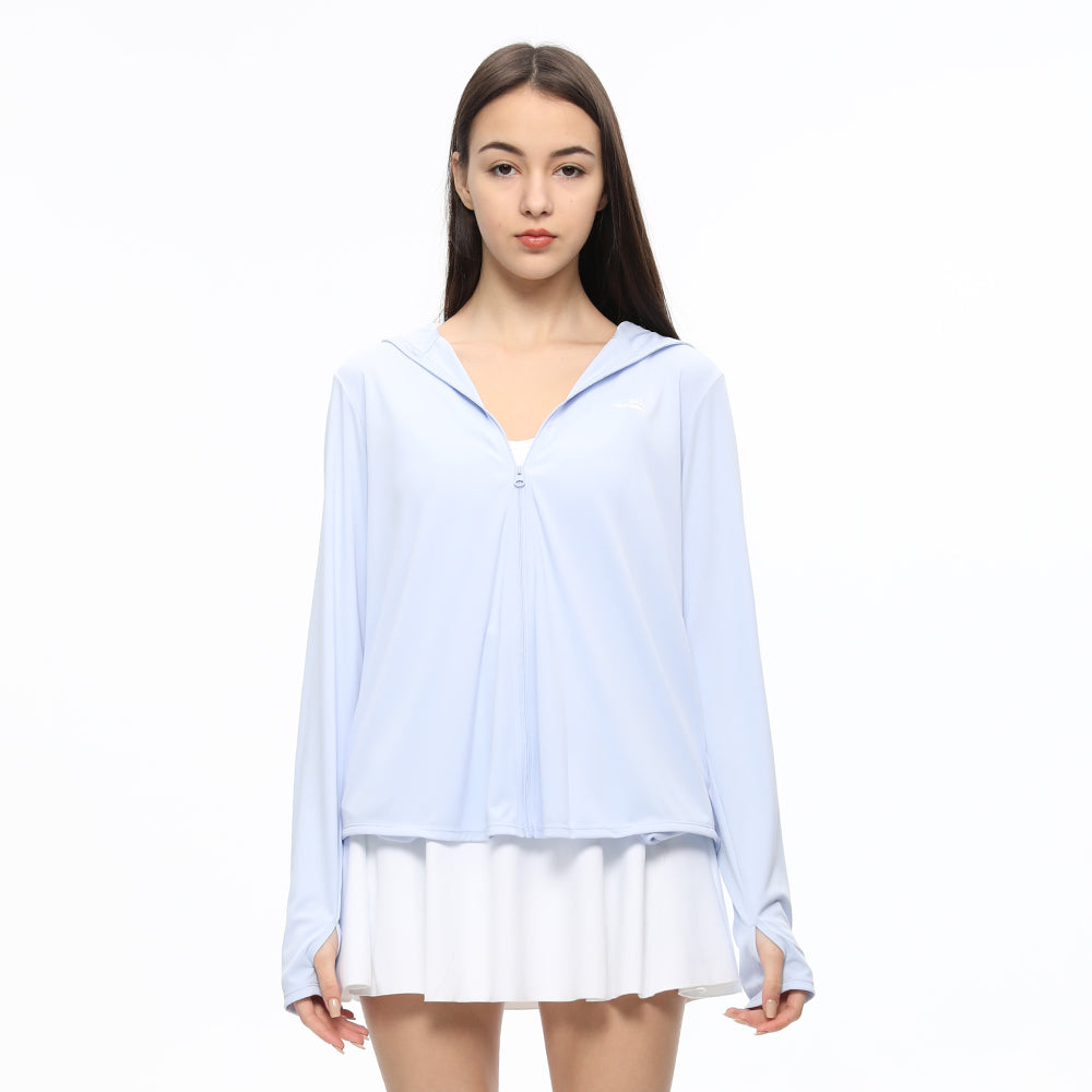 Women's Sun Protection Hoodie Jacket UPF50+ Long Sleeve Cloak Coats Tops