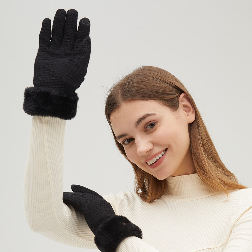 Women's Touchscreen Gloves Winter Warm Anti-Slip Gloves