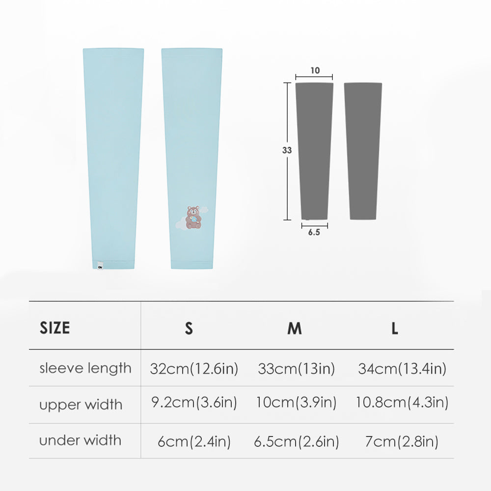 Kid's Sun Protection Arm Sleeves  Athletic Cooling Baseball Covers UPF50+