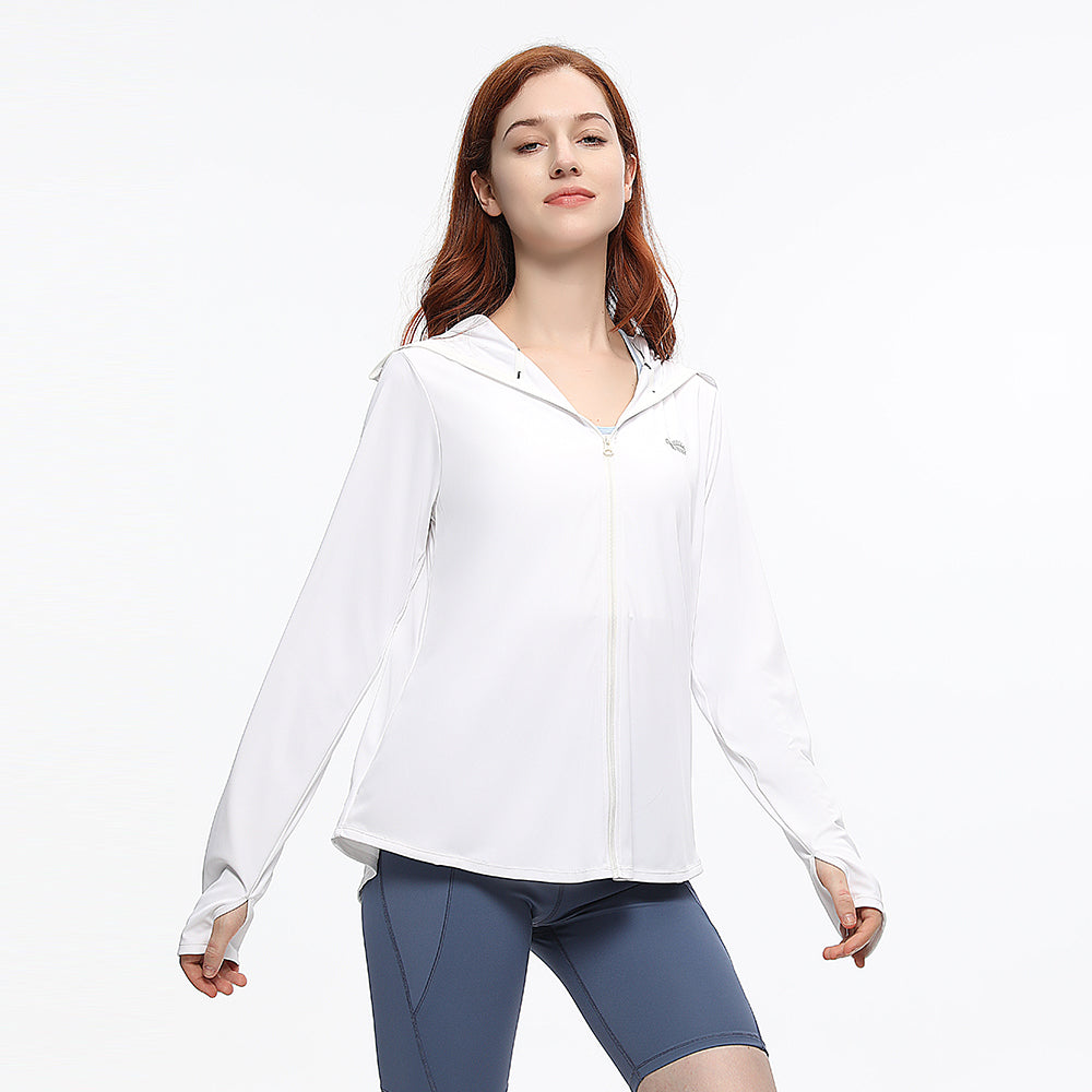 Women's Sun Protection Hoodie Jacket UPF50+ Long Sleeve Cloak Coats Tops