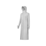 Women's Sun Protective Hoodie with Face Mask UPF50+ Extended Long Cover Up Full Zip Up Dress
