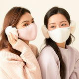 US Stock Women's Warm Mask Balaclava Face Cover with Earmuffs