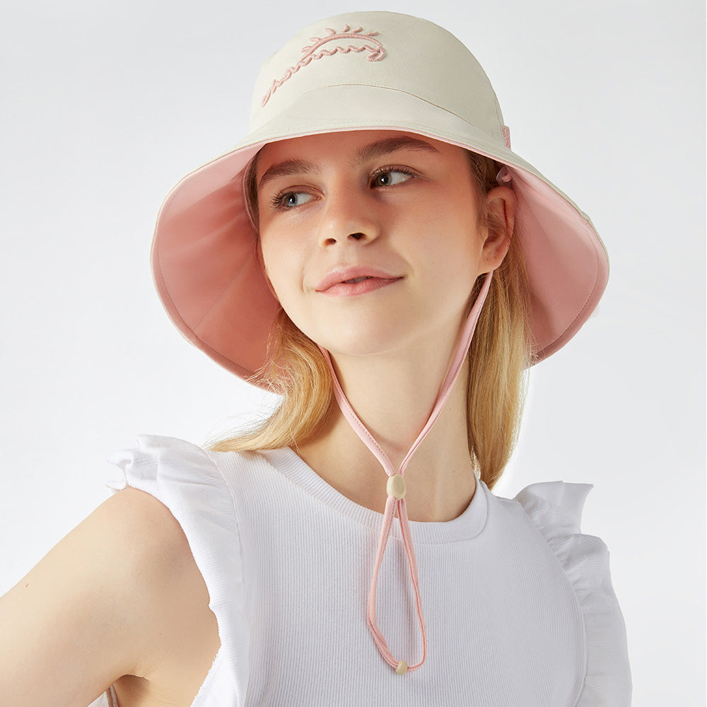 Women's Dual-Sided Bucket Hat UPF 50+ Packable Travel Sun Hat