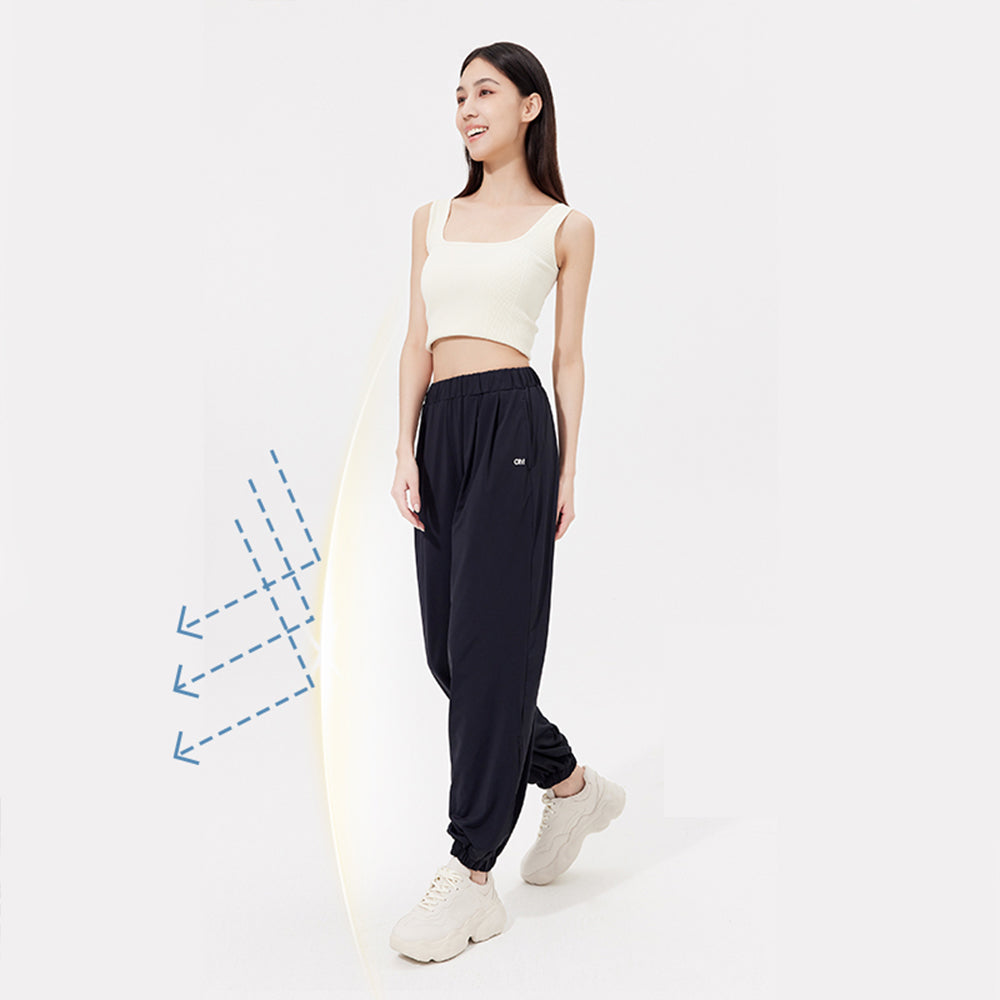 US Stock Women's Loose Pants Lightweight Cooling Trousers UPF50+