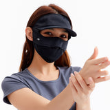 US Stock Sun Protection Full Face Mask with Cap Brim UPF 50+ Riding Cover