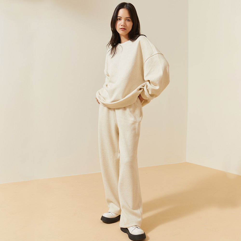 Women's Wide-Leg Pants with Pockets Loose Comfy Lounge Casual Sweatpants