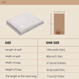 Down Camping Blanket Packable Lightweight Soft Throw Reversible Wearable Camp Blankets