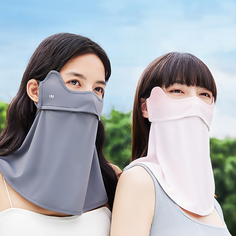 US Stock Sun Protection Face Cover Breathable Mask UPF 50+ Gradient Design Neck Gaiters