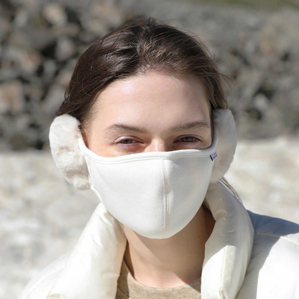 US Stock Women's Warm Mask Balaclava Face Cover with Earmuffs