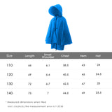 Kid's Raincoat Poncho Toddler Rain Jacket Waterproof Hoodie