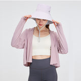 US Stock Women's Bucket Hat Wide Brim Sun Protection UPF50+ Waterproof Reversible Cap