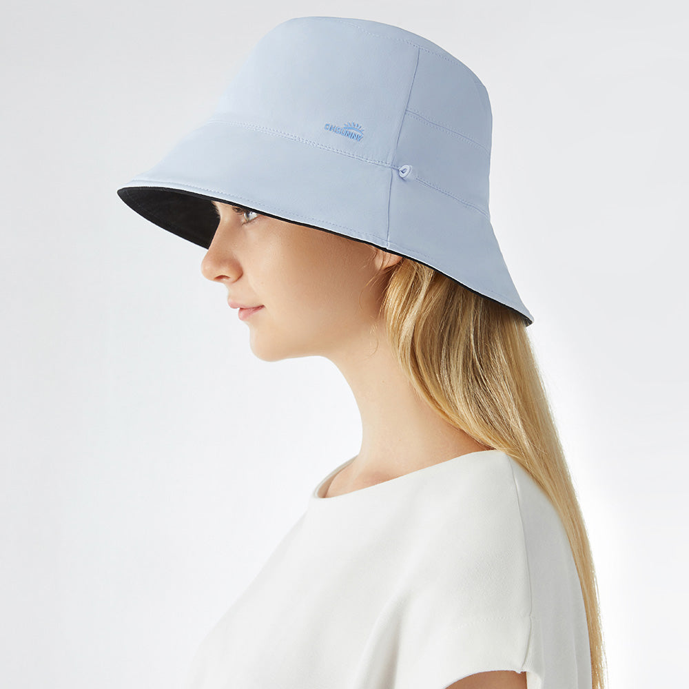 Women's Dual-Sided Bucket Hat UPF 50+ Packable Travel Sun Hat