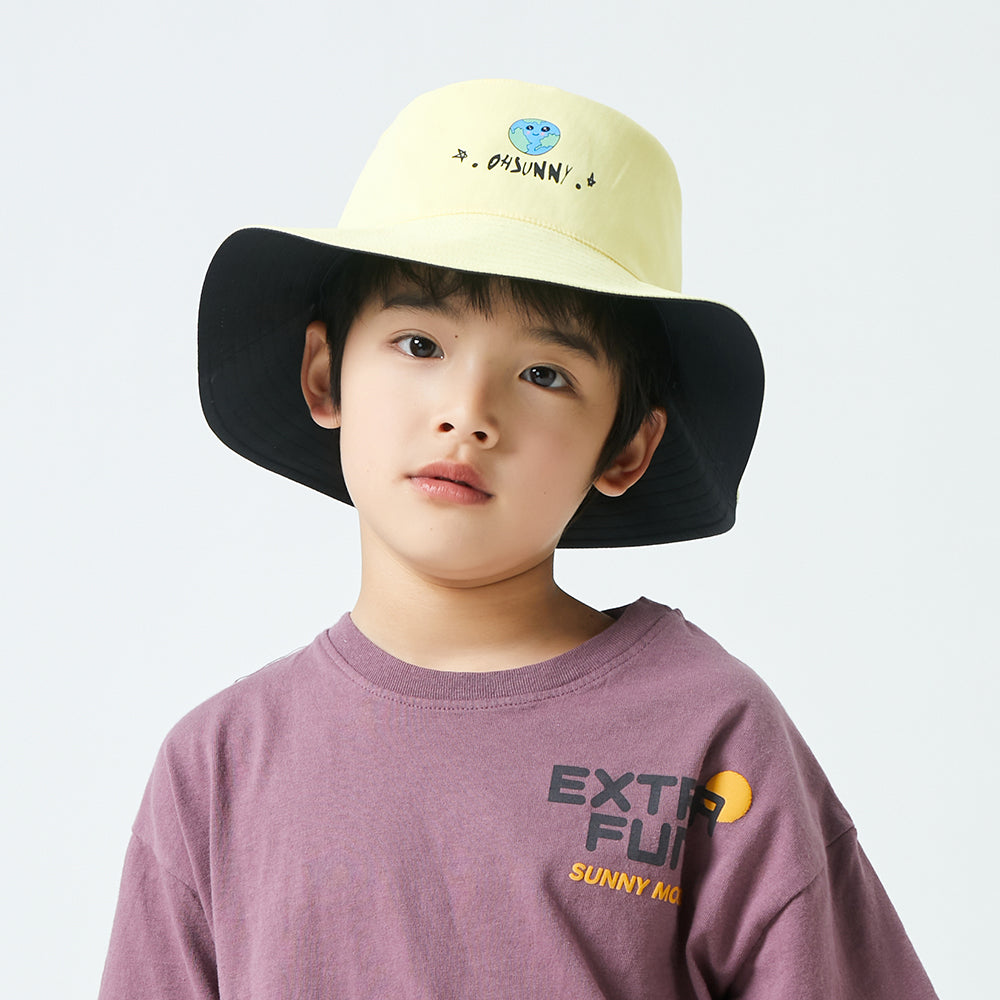 Kid's UV Protection Bucket Hat UPF 50+ Wide Brim Sun Caps for Boys Girls