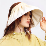 US Stock Women's Sun Visor Hat Wide Brim UPF 50+ UV Protection Summer Cap
