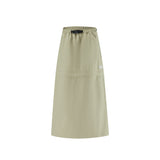 Dual-Use Cargo Skirts Long/Short Casual Loose Skirt with Cargo Pockets