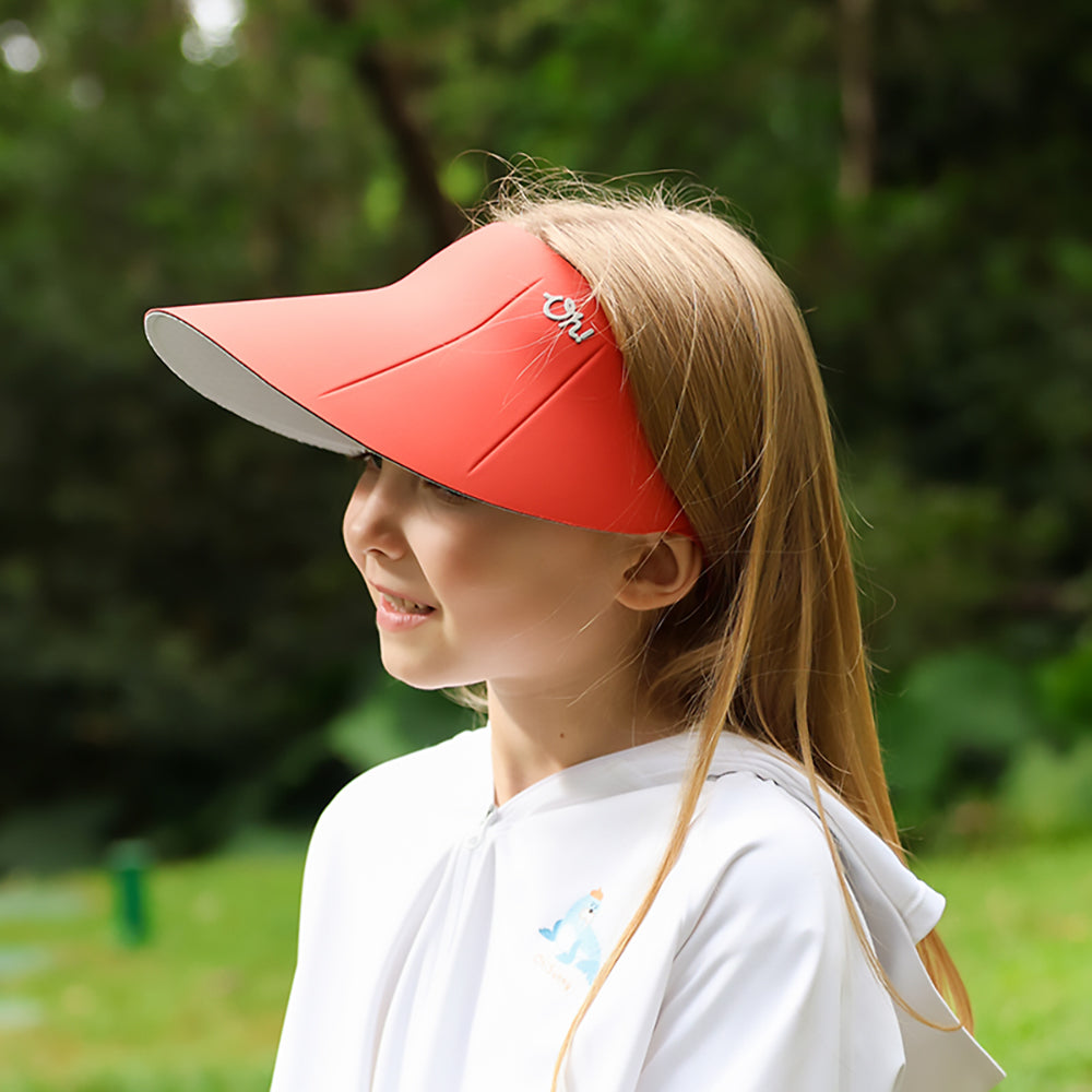 Kid's Sun Visor Hat Dual-Sided Sun Protection UPF50+ Adjustable Cap