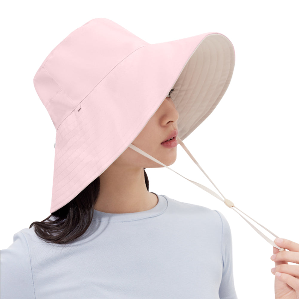 Women's Reversible Bucket Hat Wide Brim Sun Cap UPF50+ Waterproof