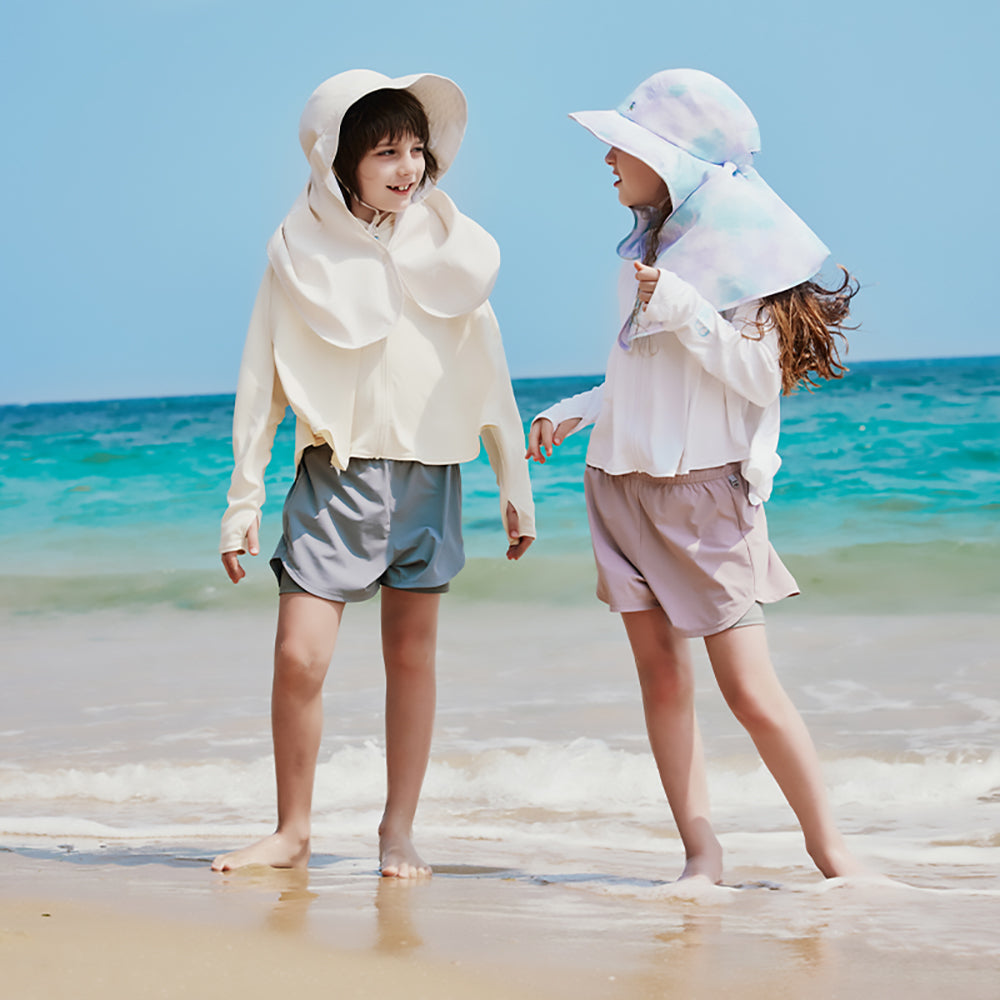 Kid’s Sun-Proof Bucket Hat with Neck Flap UPF 50+
