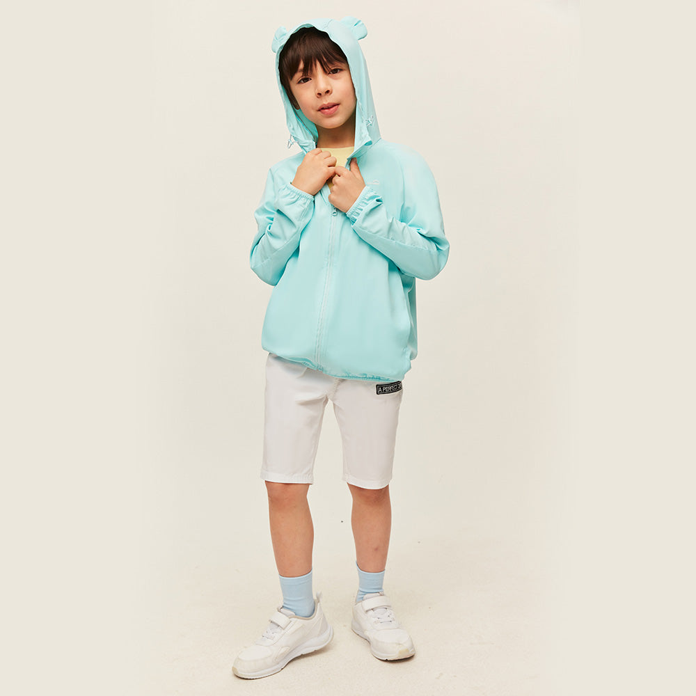 Kid's Sun Protection Hoodie Jackets with Pockets UPF 50+ for Aged 4-10 Boys Girls
