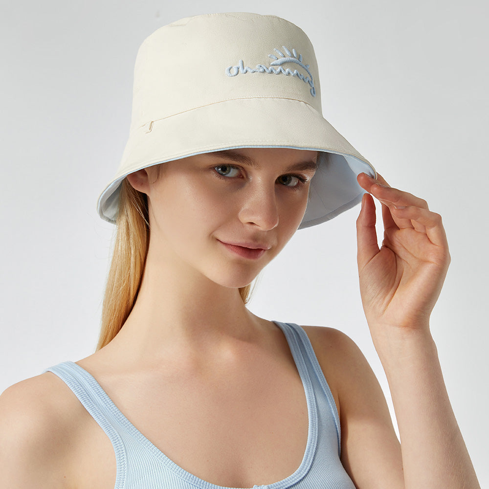 Women's Dual-Sided Bucket Hat UPF 50+ Packable Travel Sun Hat