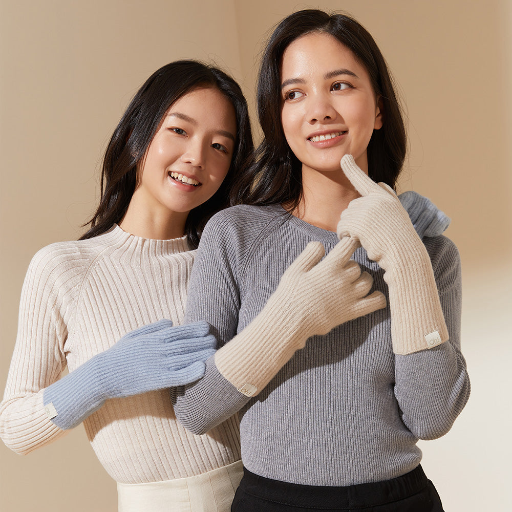 Winter Warm Touchscreen Gloves Fleece Knit Elastic Cuff Texting Thermal Gloves