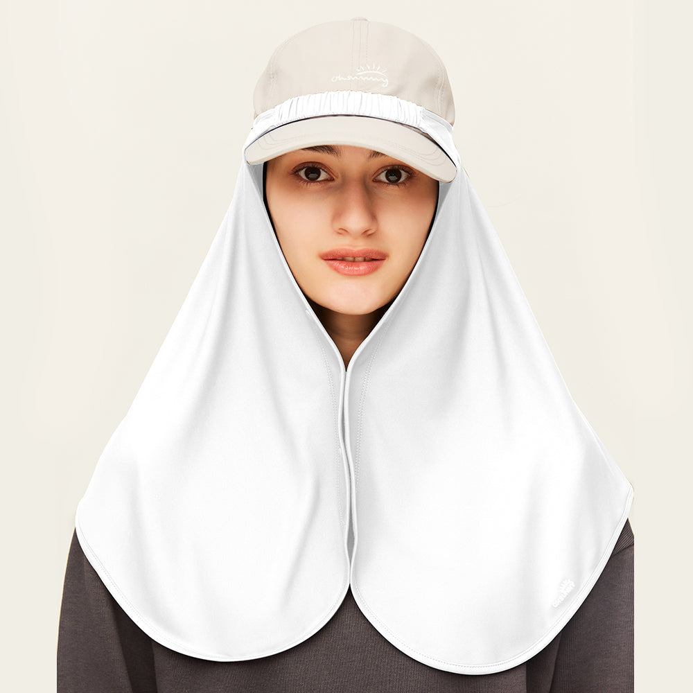 Unisex Hat Drape UPF 50+ Sun Protection Neck Flap Face Cover Adjustable Size