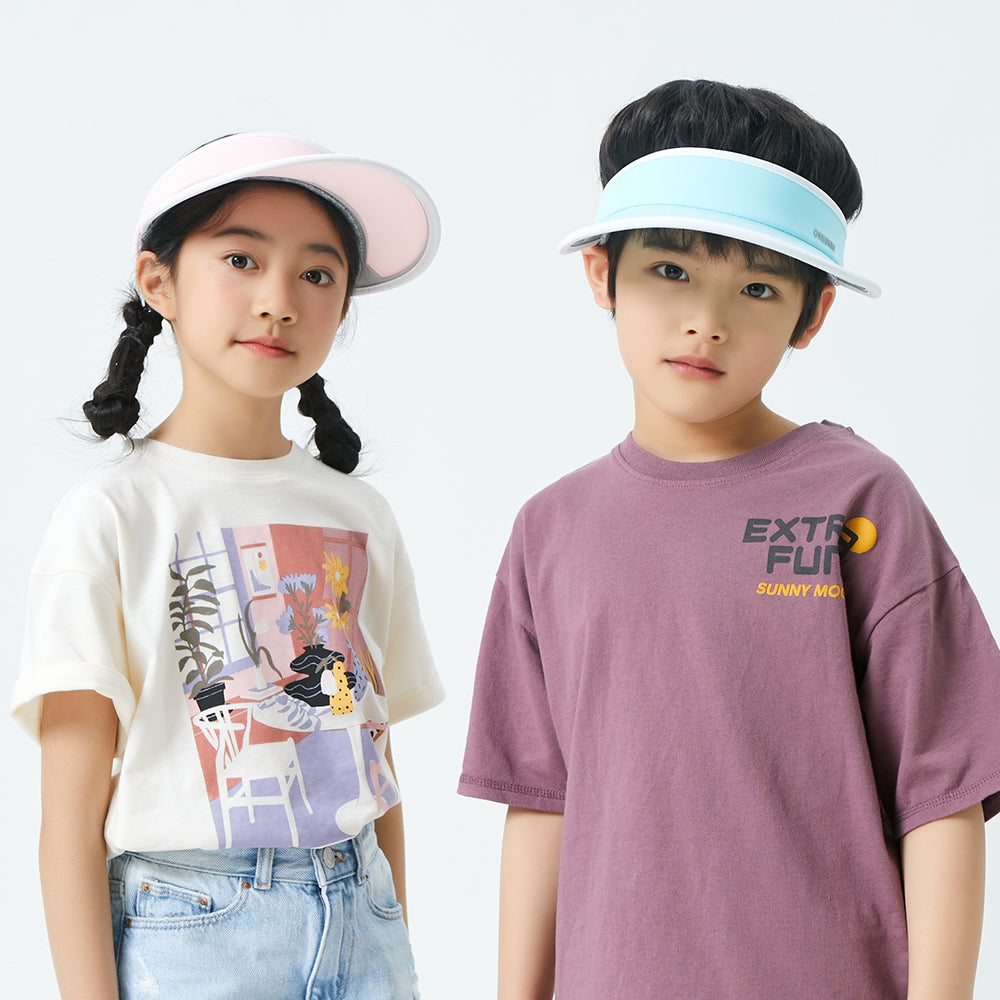 US Stock Kid’s Visor Hat UPF 50+ Wide Brim Sun Protection Caps