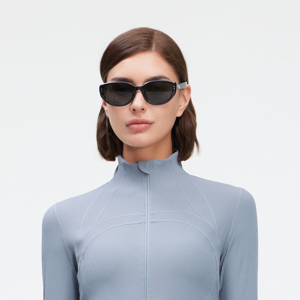 Retro Polarized Sunglasses UV400 Trendy Cat Eye Sun Glasses