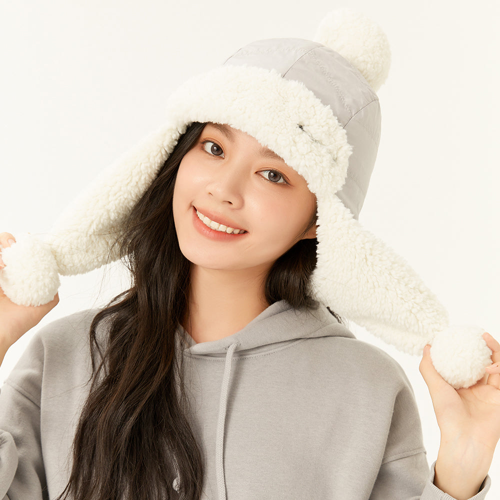US Stock Plush Bomber Hats with Earflaps Full Hood Ushanka Russian Hat