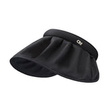 US Stock Foldable Wide Brim Sun Visor Hat UV Protection UPF 50+ Cap Headband