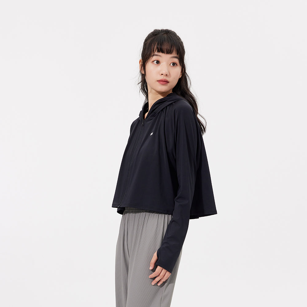 US Stock Women's Classic Sun Protection Hoodie UPF 50+ Cooling Jacket Outdoor Tops