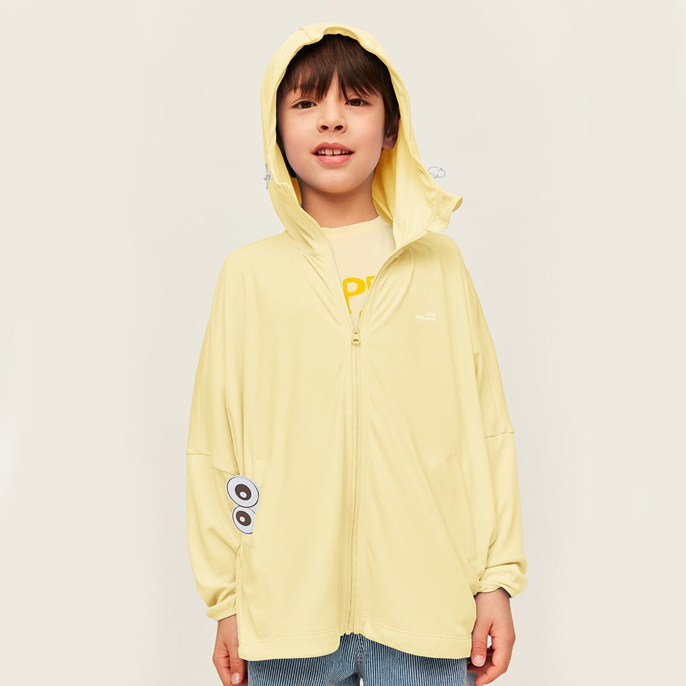 Kid's Sun Protection Jackets with Pockets UPF 50+ Hoodie for Aged 4-10 Boys Girls